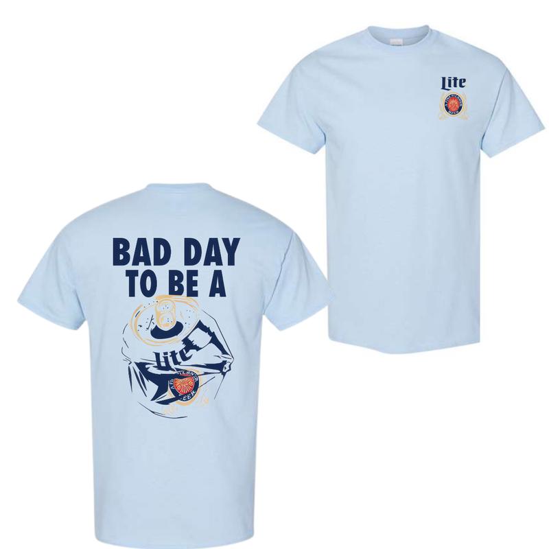 Bad Day To Be A Miller Lite 2 Sides Tshirt, Miller Lite Tshirt, Tropical Tshirt