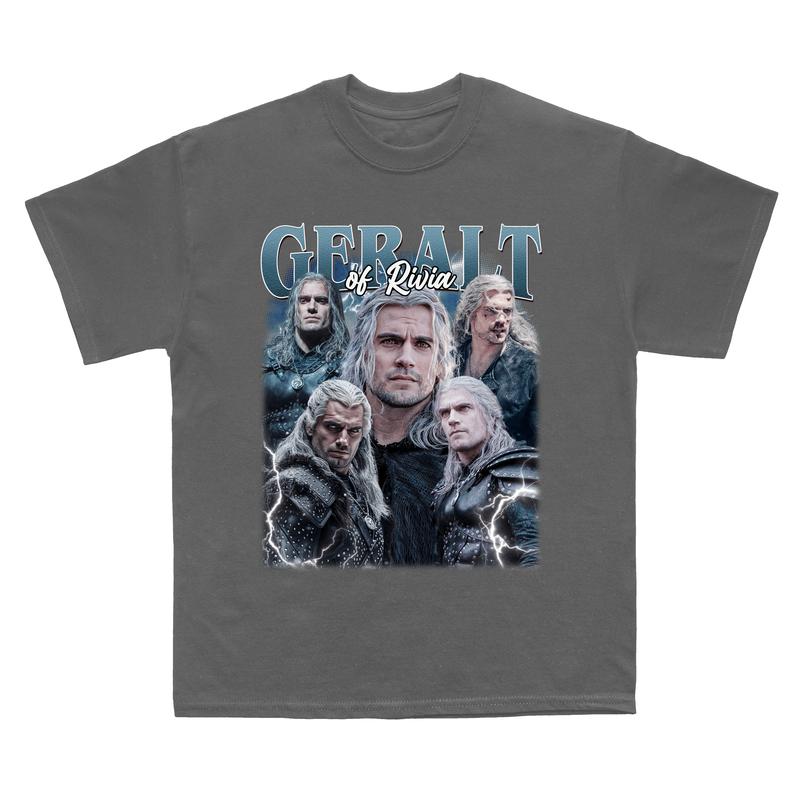 Geralt of Rivia Vintage T-Shirt, Henry Cavill, Geralt Henry Shirt, Cavill in The Witcher Shirt, Gift For Gaming Lovers Casual Clothing Sweatshirts