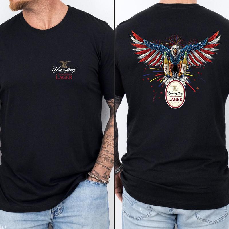 Yuengling Lager T-shirt - 2 Side - S To 3xl Sizes - For Him And Her - Mix And Match - Diverse Style Selection - Pick Your Shade