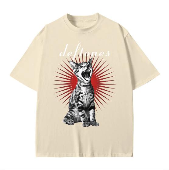 Rare!! Deftones Shirt Vintage Deftones Cat Album Punk T Shirt Vintage Band Tee Cotton Menswear