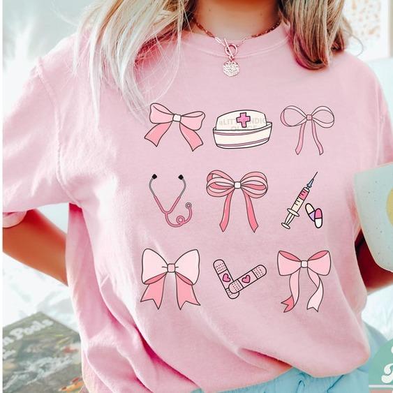 Coquette RN Shirt, Nurse Graduation Gift, Pediatric Nurse Shirt, NICU Nurse Shirt, Icu Rn, ER Nurse Tee, Nurse Practitioner, nurse shirt