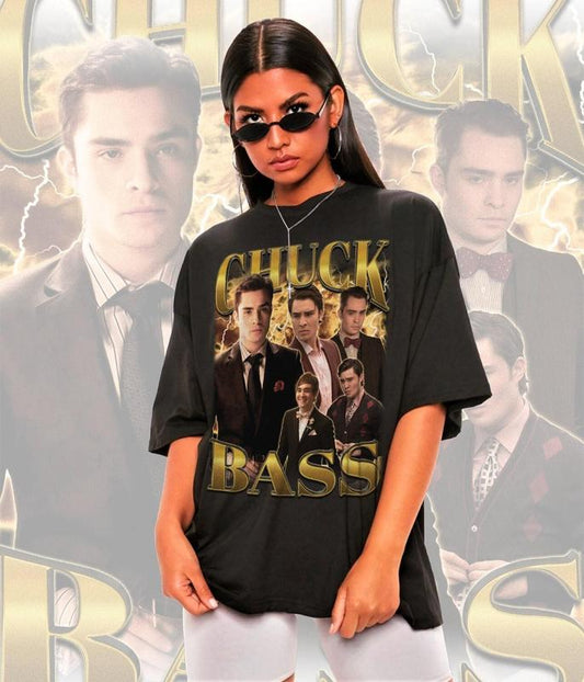 Retro Chuck Bass Shirt -Chuck Bass Gossip Girl Shirt,Chuck Bass Tshirt,Chuck Bass T-shirt