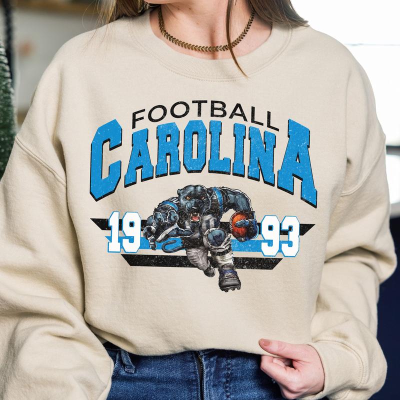 Unisex Carolina Vintage Football Sweatshirt, Clemson Tigers Football NCAA Sweatshirt, North Carolina Tar Heels Football NCAA Sweatshirt, South Carolin