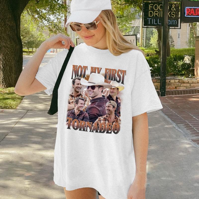 Glenn Powell Twisters T-Shirt Vintage Shirt, Gift For Woman and Man Unisex T-Shirt