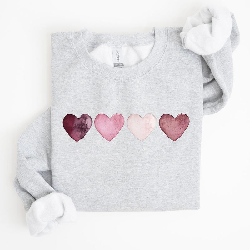 Valentine Hearts, Retro, Sweatshirt, Valentine's Day