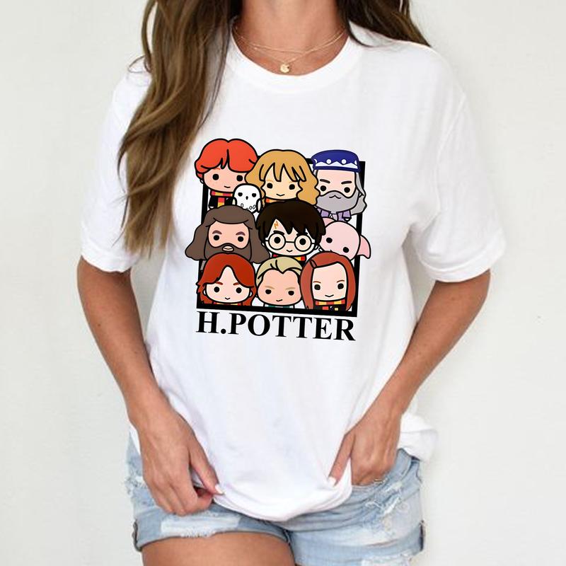 HP Cute Characters At Hogwarts Unisex Sweatshirt Hoodie Shirt Cotton Relaxed Fit potterhead gift
