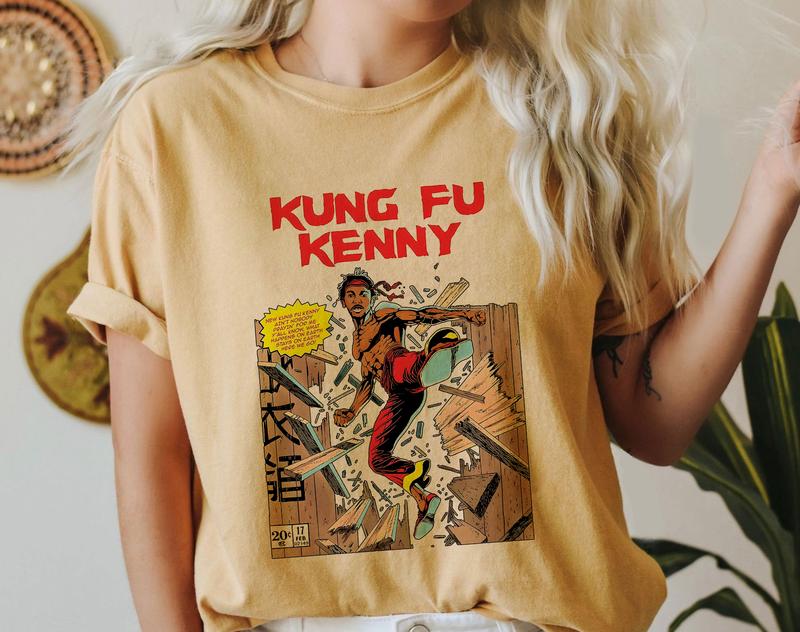KL Inspired Kung Fu Kenny Graphic Tee Vintage 90's Comic Style T-Shirt