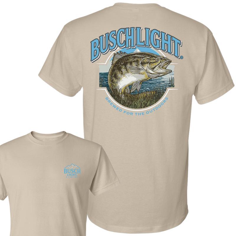 Busch Light - Busch Light Out Fishing T-Shirt, Casual Graphic Round Neck T-shirt for Summer, Fashion Top for Daily Wear,  For Men, For Women