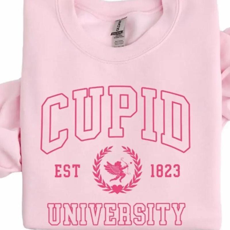 Cupid University Sweatshirt, Cute Valentine's Day Shirt, Funny College Sweatshirt, Love Crewneck Sweatshirt, Cupid Sweater