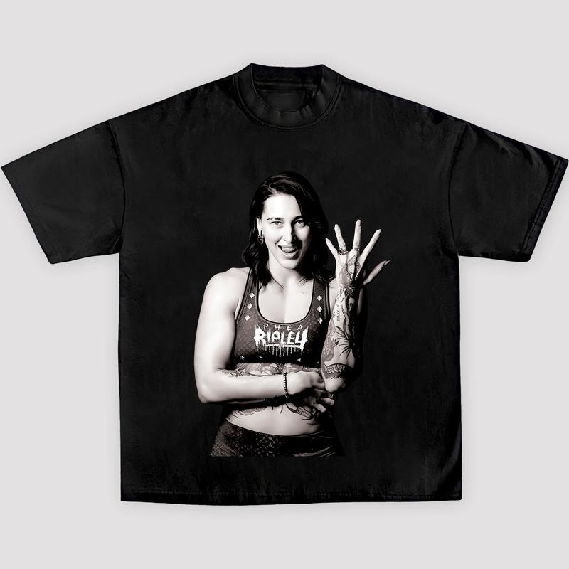 RHEA RIPLEY NEW TEE, Wrestling Tee, WWE Tee, Wrestling Gift, Sports Shirt, Gift for Him Gift For Her Streetwear Hoodie Sweatshirts