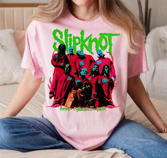 Slipknot Here Comes The Pain T-Shirt Metal band Gift For Fan,