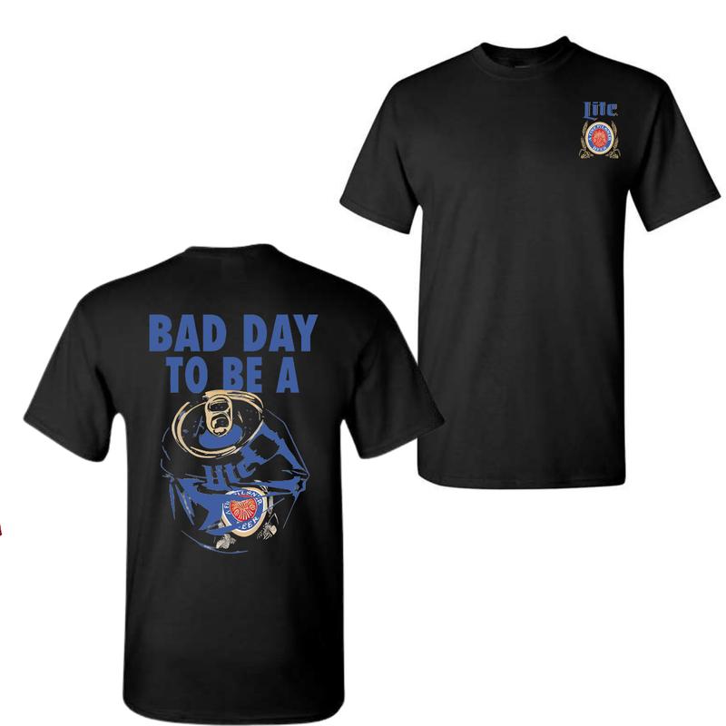 Bad Day To Be A Miller Lite 2 Sides Tshirt, Miller Lite Tshirt, Tropical Tshirt