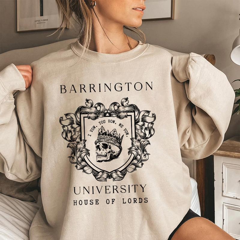 Barrington University House Of LORDS Sweatshirt, The Ritual Merch, Shantel Tessier, Dark Romance Shirt, LORDS Series Shirt, Smut Books, Bookish Merch,