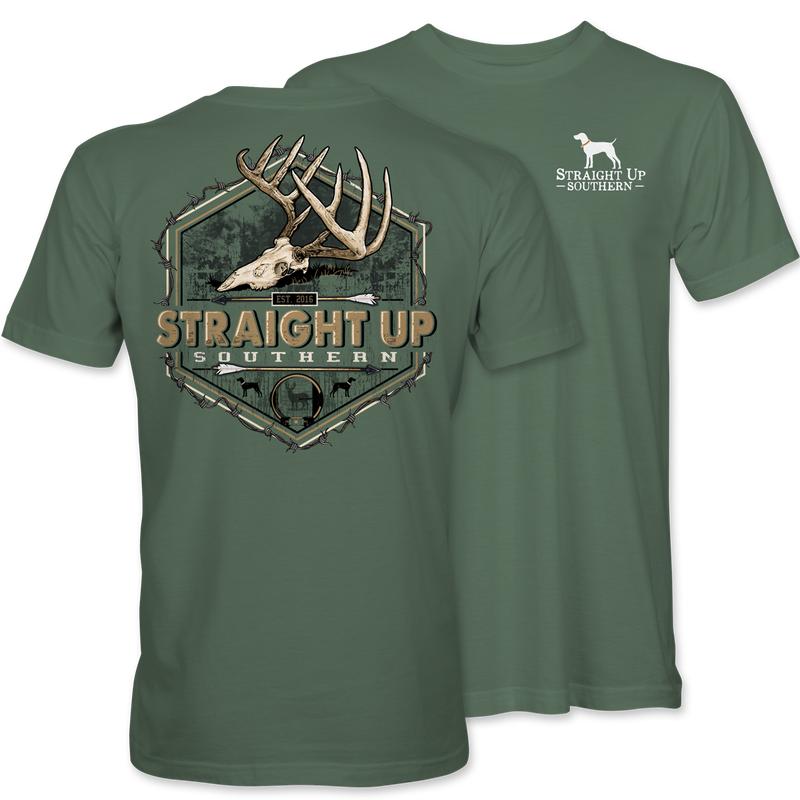 Bow Buck Skull - Bow Hunting Buck Skull T-Shirt