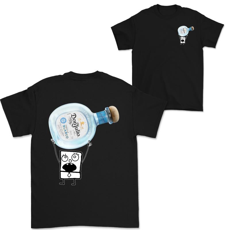 Doodlebob Don Julio Blanco Tequila  2 Sided T-Shirt, Funny Drinking T-Shirt, Summer T-Shirt, Full Color T-Shirt, Unisex T-Shirt, For Men, For Women, G