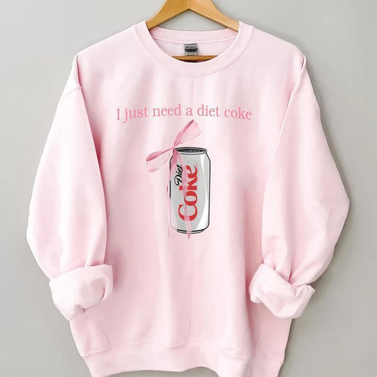 Diet Coke Sweatshirt, Diet Coke humor Sweatshirt, Til Death Humor, Diet Coke Crewneck Sweatshirt, Trendy Shirt