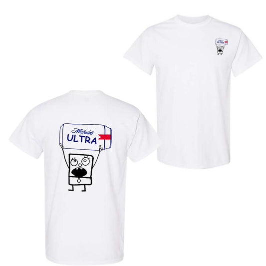 Michelob Ultra Beer Doodlebob T-shirt , Doodlebob Shirt, Michelob Ultra Beer Shirt, Double Sided Graphic Printed Unisex Classic for Men and for Women