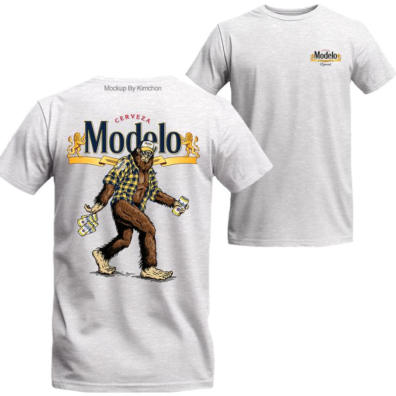 Bigfoot Modelo Especial T-shirt Modelo Especial Shirt, Beer Shirt Viral, Beer Crewneck, Menswear Top Underwear Tshirt Streetwear