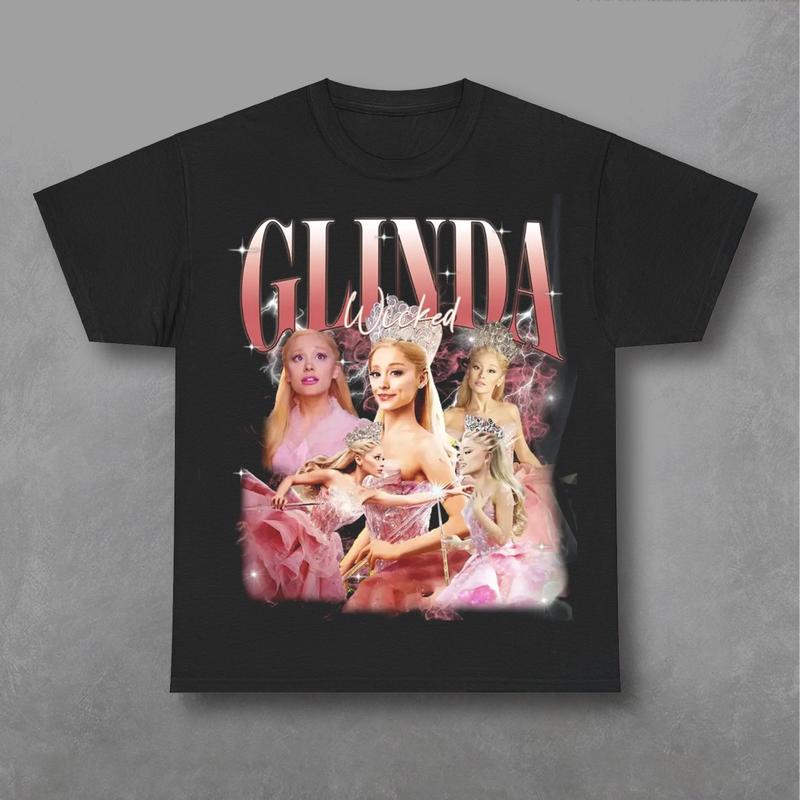 Glinda Wicked Shirt, Glinda The Good Shirt, Wizard Of Oz Witch Pink And Green Tee, Wicked Tee Unisex Graphic Cotton Tops