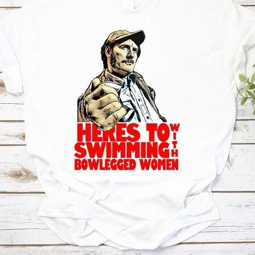 Quint Trending Quote Jaws Unisex Vintage T-Shirt Cotton Fabric