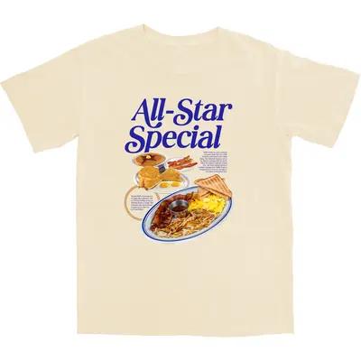 All-Star Breakfast Unisex T-Shirt All Sizes Collar Cotton Fabric Fit