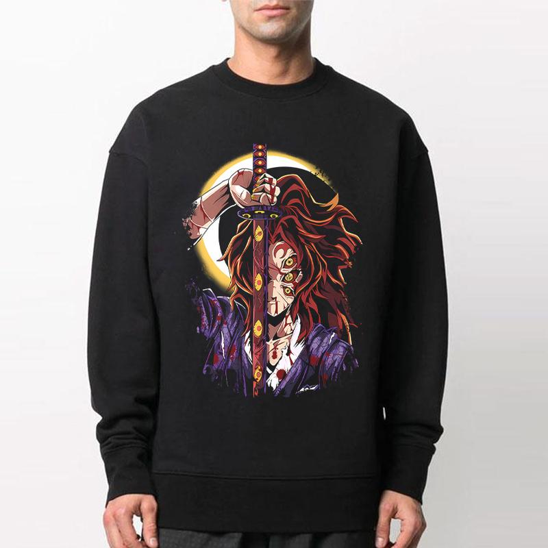 Kokushibo Upper Rank One Shirt, Brother Yoriichi Sun Breathing, Kokushibo Upper Moon Rank One Shirt, Yorrichi Hoodie, Demon Slayer Merch, Kimetsu No Y