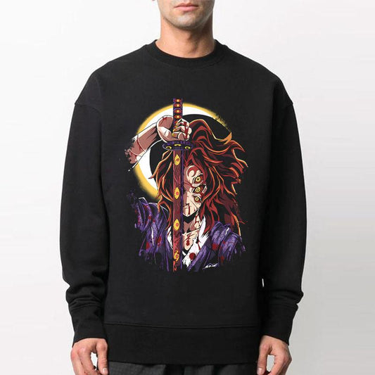 Kokushibo Upper Rank One Shirt, Brother Yoriichi Sun Breathing, Kokushibo Upper Moon Rank One Shirt, Yorrichi Hoodie, Demon Slayer Merch, Kimetsu No Y