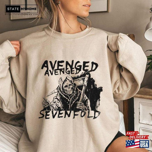 Avenged Sevenfold Sweatshirt, Rock Band Music Fan Favorite