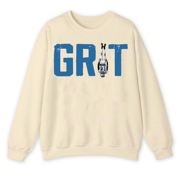 GRIT Amon-Ra St Brown Sweatshirt, Detroit Football Crewneck, Game Day Amon-Ra St Brown Shirt