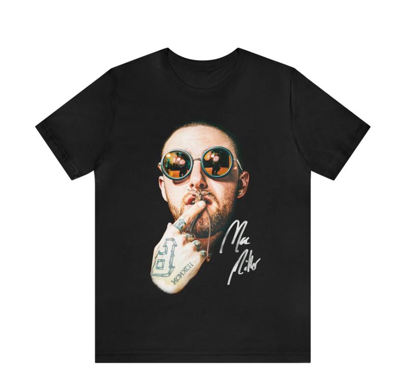 Authentic Mac Miller Merch GOOD AM Album Art Tee with Autograph