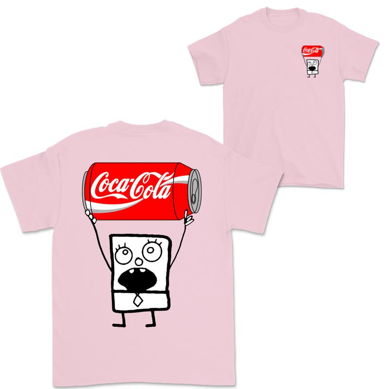 Doodlebob Coca Cola 2 Sided T-Shirt, Funny Drinking T-Shirt, Summer T-Shirt, Full Color T-Shirt, Unisex T-Shirt, For Men, For Women, Gift For All Mens