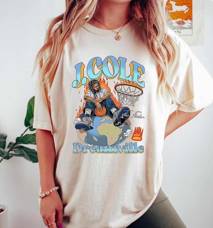J Cole Dreamville Vintage T-Shirt J Cole T-Shirt Rap Hip Hop J Cole Merch Gift For Women And Man Unisex T-Shirt Gift For Fan, Gifts