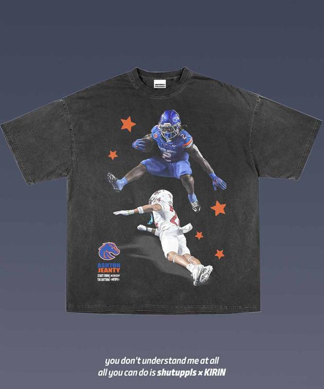 ASHTON JEANTY 1.0 TEE  VINTAGE TEE GRAPHIC T-SHIRT  GIFT FOR FAN