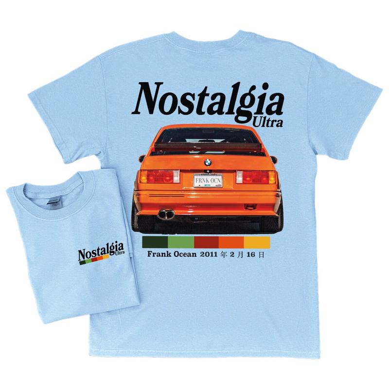 NOSTALGIA ULTRA v2 Front & Back Design Short Sleeve Shirt  blond album  music gift  vintage style tee  y2k  Trends Original Design Menswear blond albu