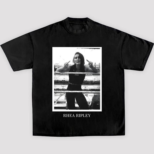 2024 RHEA RIPLEY V2 TEE, Wrestling Tee, WWE Tee, Wrestling Gift, Sports Shirt, Workout T-shirt Streetwear Crewneck Clothing