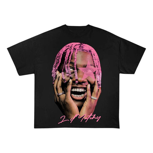 Lil Star Yachty Vivid Pink Big Face Tee