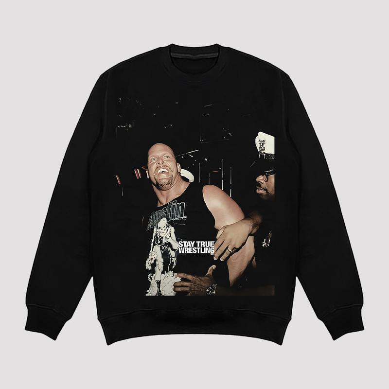 STONE COLD STEVE AUSTIN TEE, Wrestling Tee, Wrestling Gift, Sports Shirt, Workout T-shirt, Gift for Him Hoodie Sweatshirt Menswear Streetwear