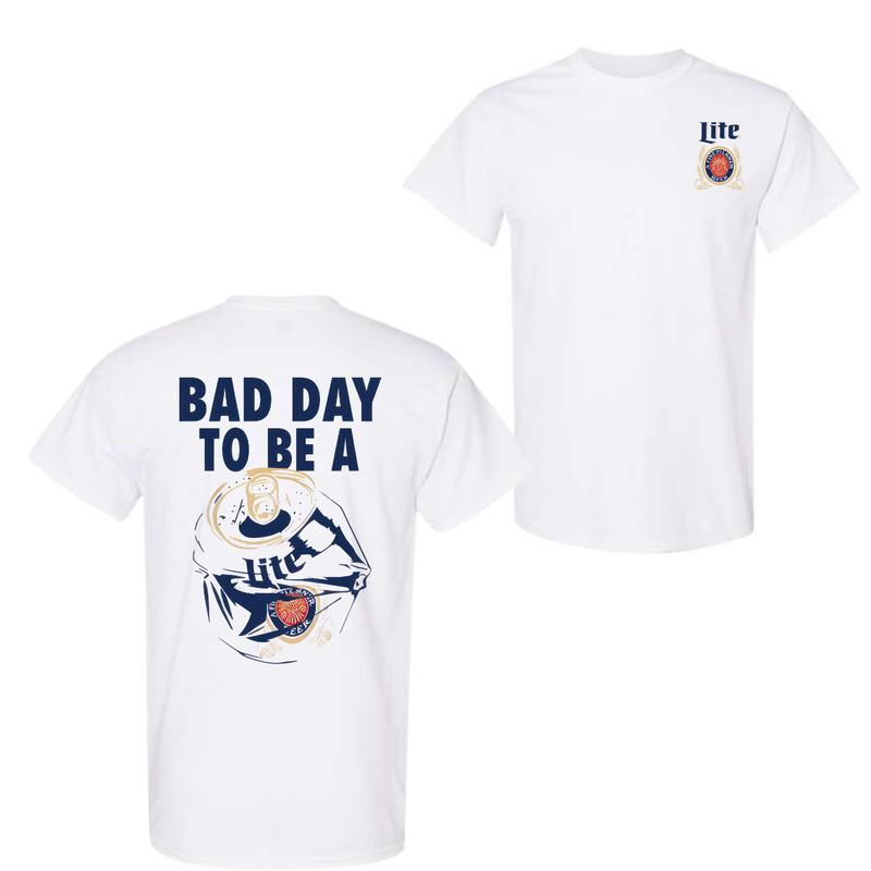 Bad Day To Be A Miller Lite 2 Sides Tshirt, Miller Lite Tshirt, Tropical Tshirt