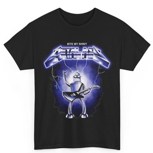 Shiny Metal Metallica Bender Futurama T-Shirt