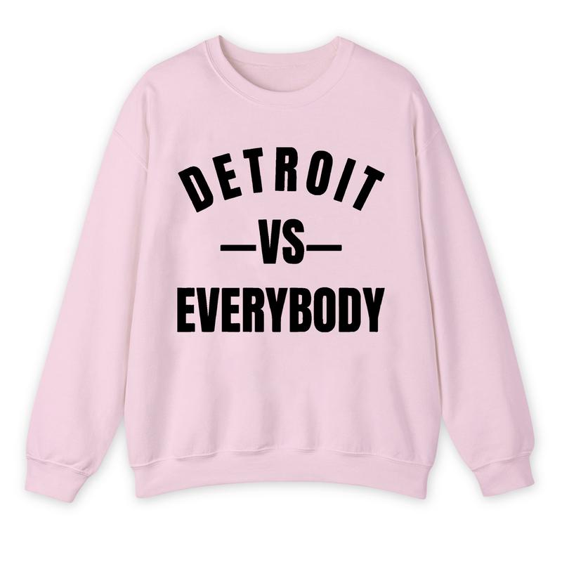 Detroit Vs Everybody Sweatshirt, Vintage Style Detroit Football shirt, Game Day Pullover, Sunday Football