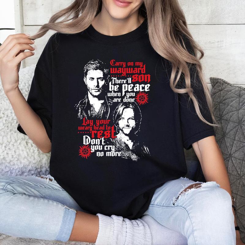 Supernatural Shirt, Supernatural Dean Sam T Shirt, Gift For Woman and Man Unisex T-Shirt Sweatshirt Hoodie