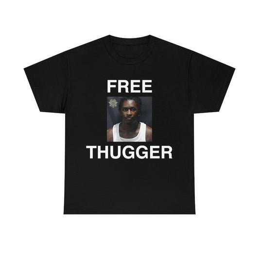 FREE THUGGER Young Thug Rapper Mugshot Tee, Gifts