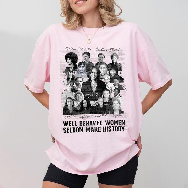 Well Behaved Women Shirt, Harris Walz 2024 Shirt, Kamala Harris Shirt, Women Rights Shirt, Feminist Shirt