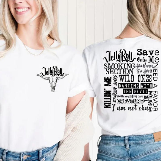 Both Sides JeIIy R0ll Lyrics Tee, SB Save Me, Concert Outfit, Tour Merch For Fans, Unisex Short Sleeve Tee Shirt, Casual Clothing