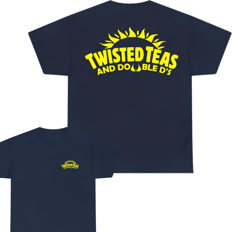 Twisted Teas and Double D's T-Shirt, Unisex T-Shirt, Ful Color T-Shirt, For Men, For Women, Planbtwistedtea