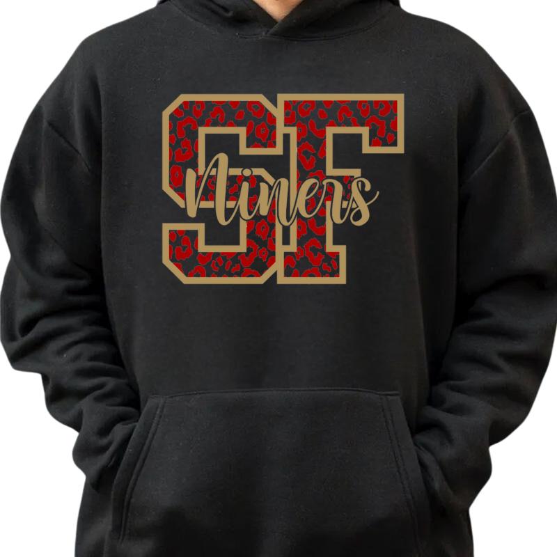 San Francisco Football Sweater, Football Sweater, San Francisco Fan Gift Sweater, Game Day Sweater, Niners Sweater, Classic Casual Clothing Collar Cot