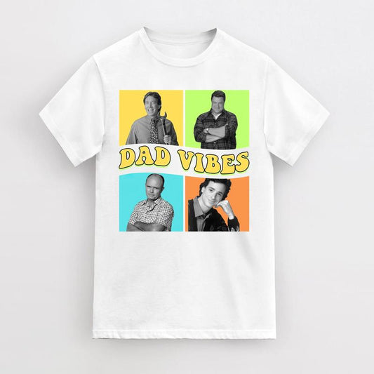 Dad Vibes T-Shirt, Fathers Day T-Shirt, Dad Life Shirts, Retro Dad Shirts, Cool Dad T-Shirt