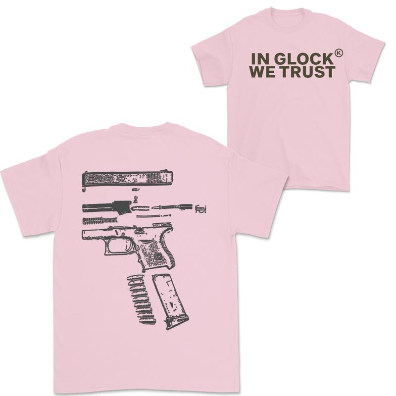 In Glock We Trust Double Sided T-shirt, Vintage T-shirt For Women For Men