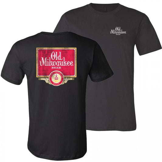 Old Milwaukee Logo With Label Print Rear T-shirt - 2 Side - Styles For Every Taste - All-inclusive Styles - All-weather Gear - All Sizes Offered - Col