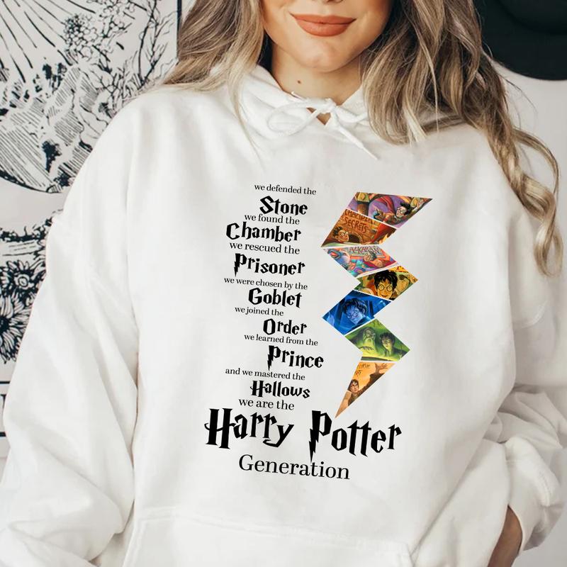 HP Chapter Sweatshirt, Potterhead Shirt, Hogwarts T-shirt, Hogwarts Hoodie, gift for fan, Cotton Fit, For Men, For Women Menswear Relaxed Fit potterhe